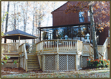 Pressure Treated Deck with Spa and Gazebo in Chesterfield County