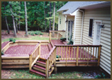 Trex Madera Deck with custom benches in Manakin-Sabot,Va.