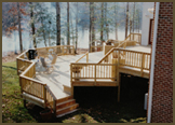 Multi Level Pressure Treated Deck in Woodland Ponds,Chesterfield