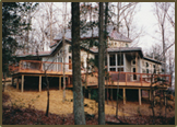 Custom Redwood Deck with 450 Copper Pickets