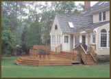 Pressure Treated Deck with Privacy Screening